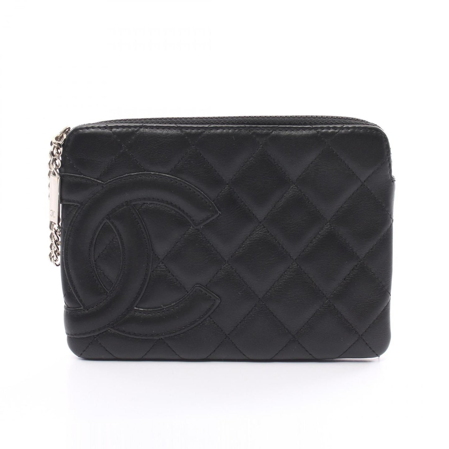 Chanel Cambon Zip Pouch Leather Coin Case 9820703 in Good condition