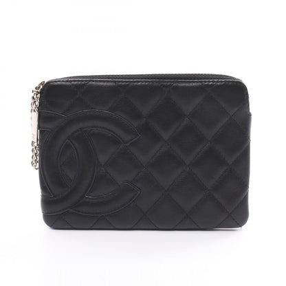 Chanel Cambon Zip Pouch Leather Coin Case 9820703 in Good condition
