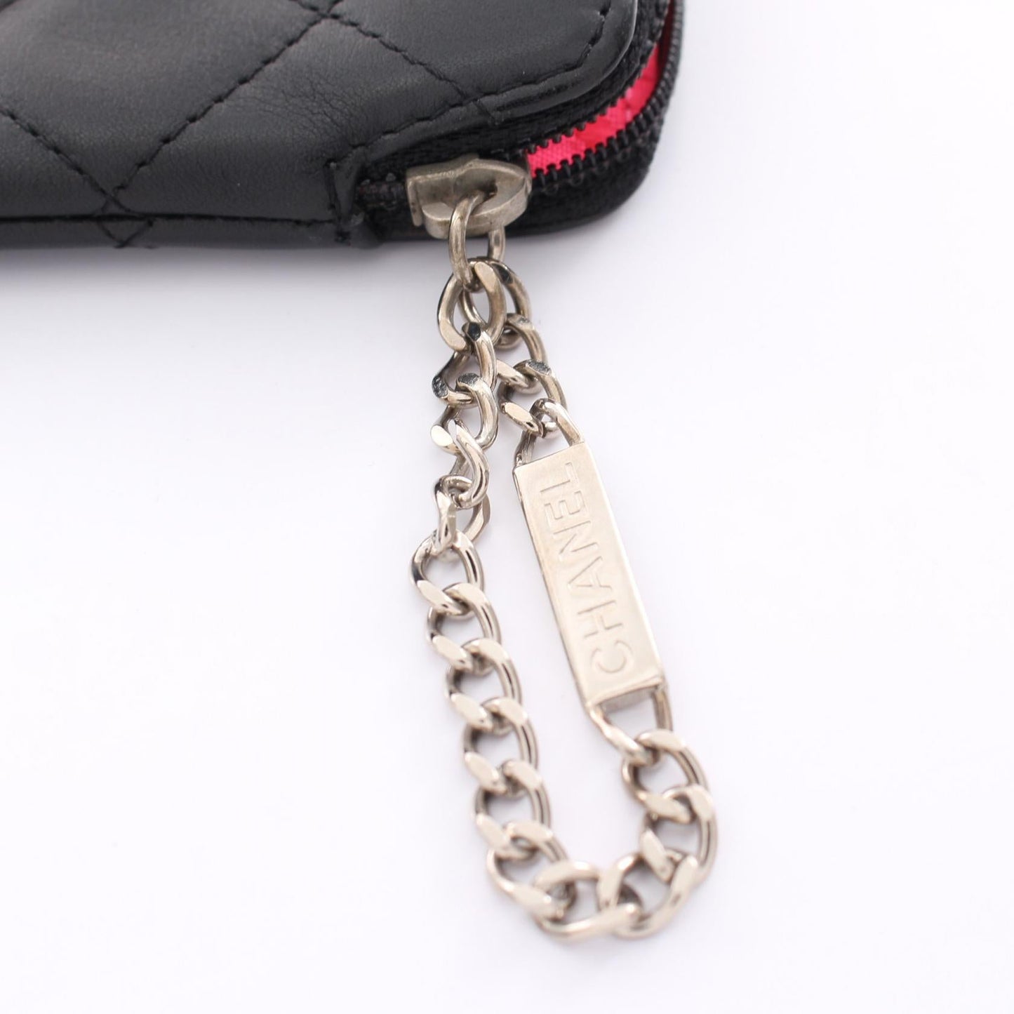 Chanel Cambon Zip Pouch Leather Coin Case 9820703 in Good condition