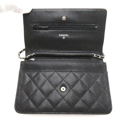 Chanel Matelasse Chain Wallet Leather Shoulder Bag 21359373 in Good condition