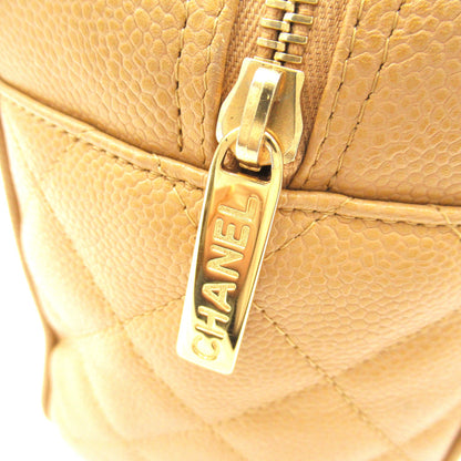 Chanel Boston Bag Leather Handbag in Good condition