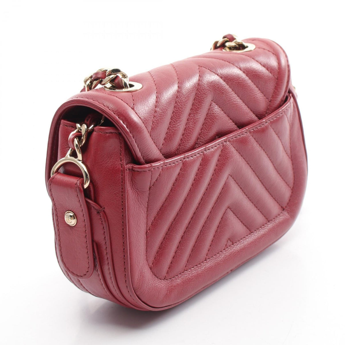 Chanel V-stitch Chevron Leather Shoulder Bag