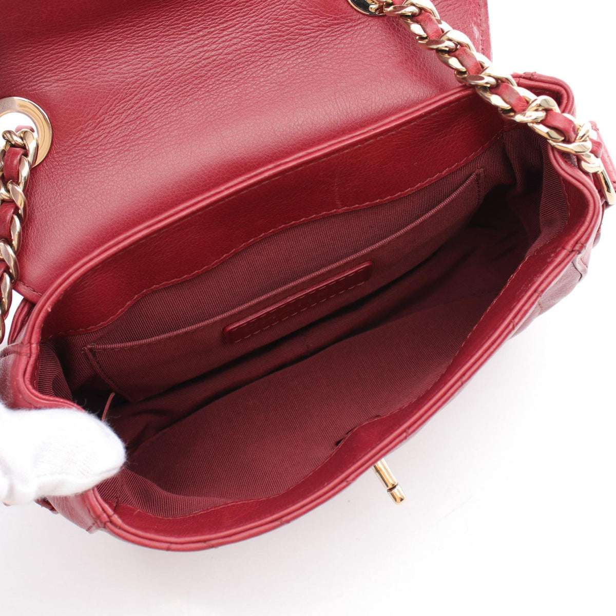 Chanel V-stitch Chevron Leather Shoulder Bag