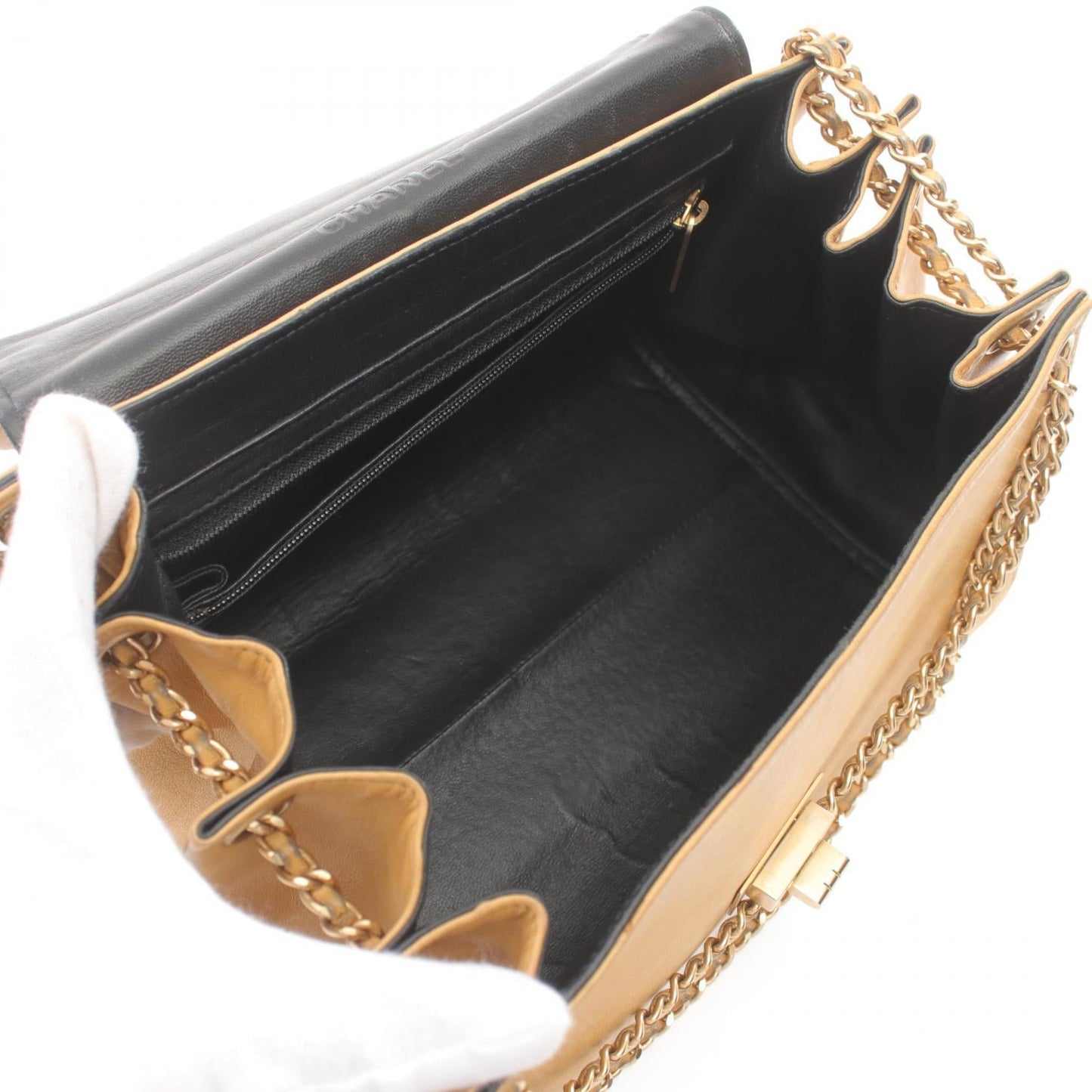 Chanel Lambskin Chocolate Bar Shoulder Bag