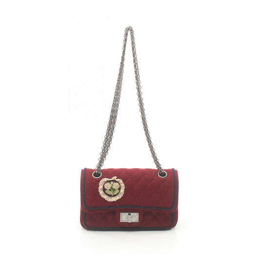 Chanel 2.55 Matelasse Wool Shoulder Bag