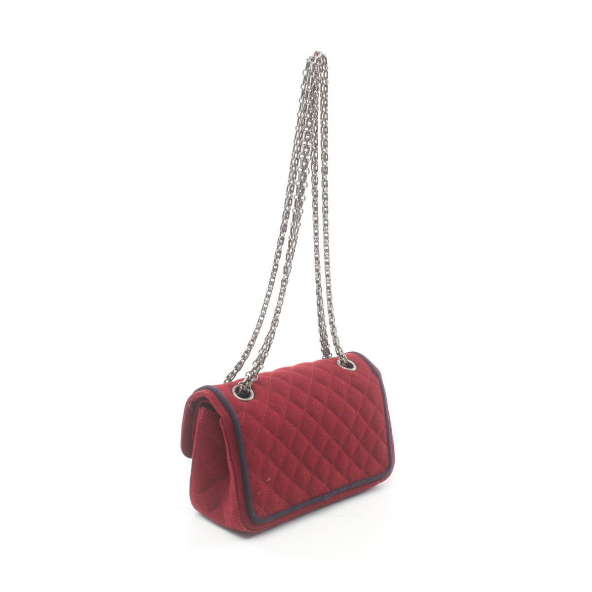 Chanel 2.55 Matelasse Wool Shoulder Bag