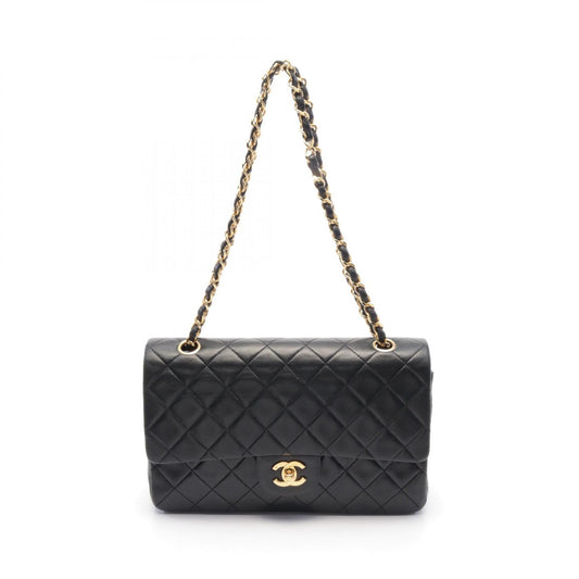Chanel Matelasse W Flap Lambskin Shoulder Bag
