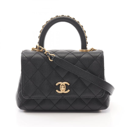 Chanel Coco Handle Grained Calfskin Handbag