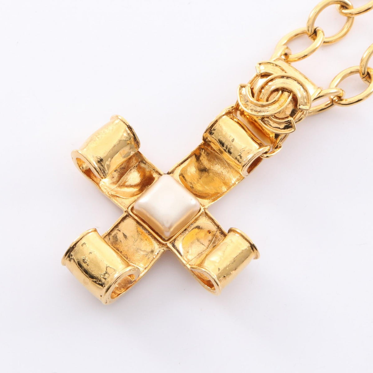Chanel Coco Mark Necklace Pearl Necklace