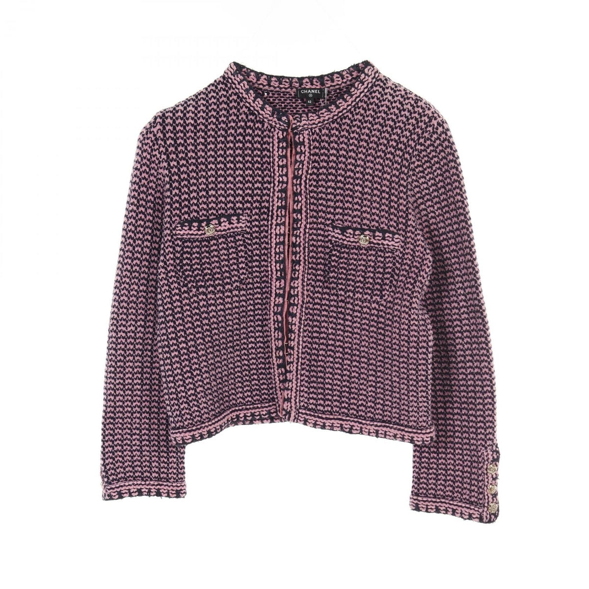 Chanel Coco Mark Button Cashmere Cotton Cardigan