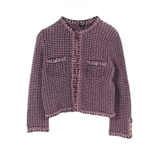 Chanel Coco Mark Button Cashmere Cotton Cardigan