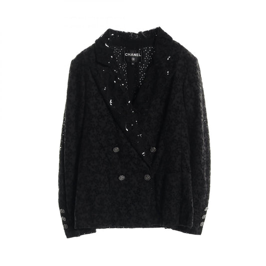 Chanel Coco Mark Eyelet Cotton/Polyester Outerwear