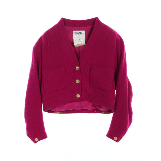 Chanel Wool Collarless Jacket