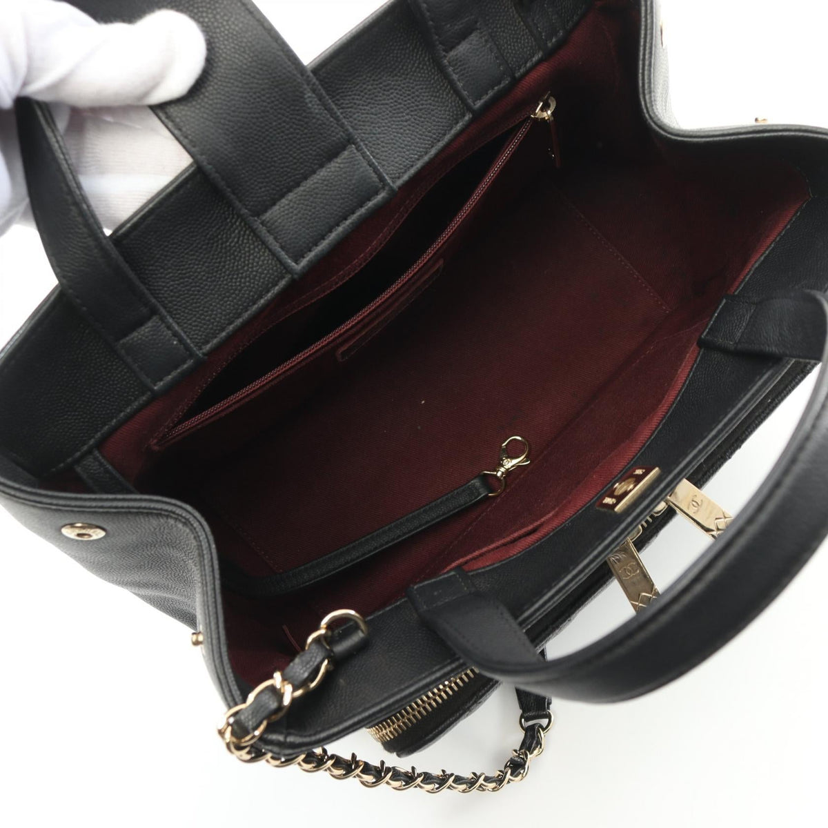 Chanel Business Affinity Caviar 2way Shoulder Bag