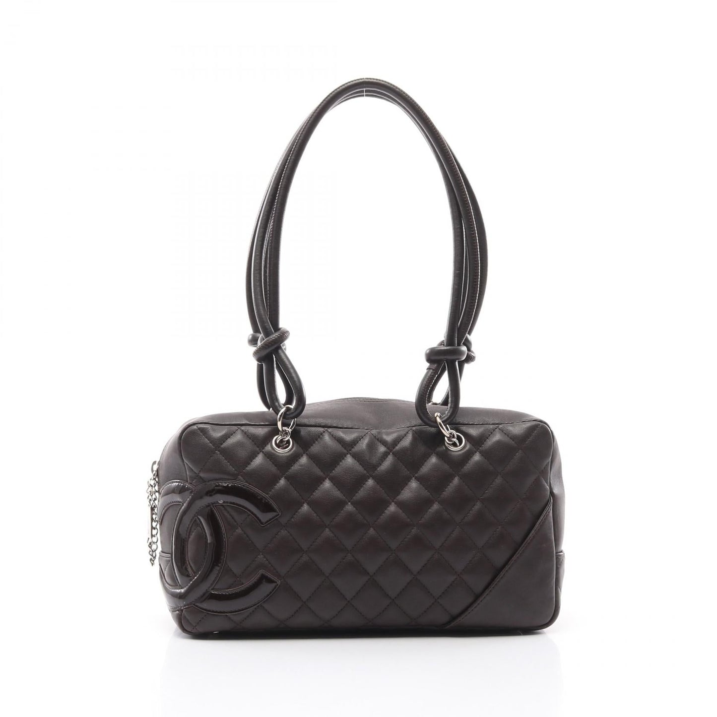 Chanel Cambon Line Leather Patent Leather 2way Shoulder Bag