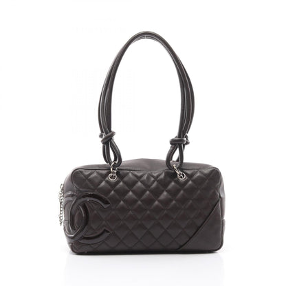 Chanel Cambon Line Leather Patent Leather 2way Shoulder Bag