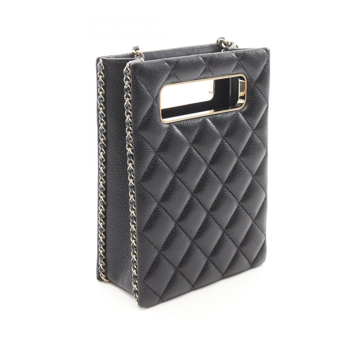 Chanel Matelasse Evening Caviar Skin Shoulder Bag