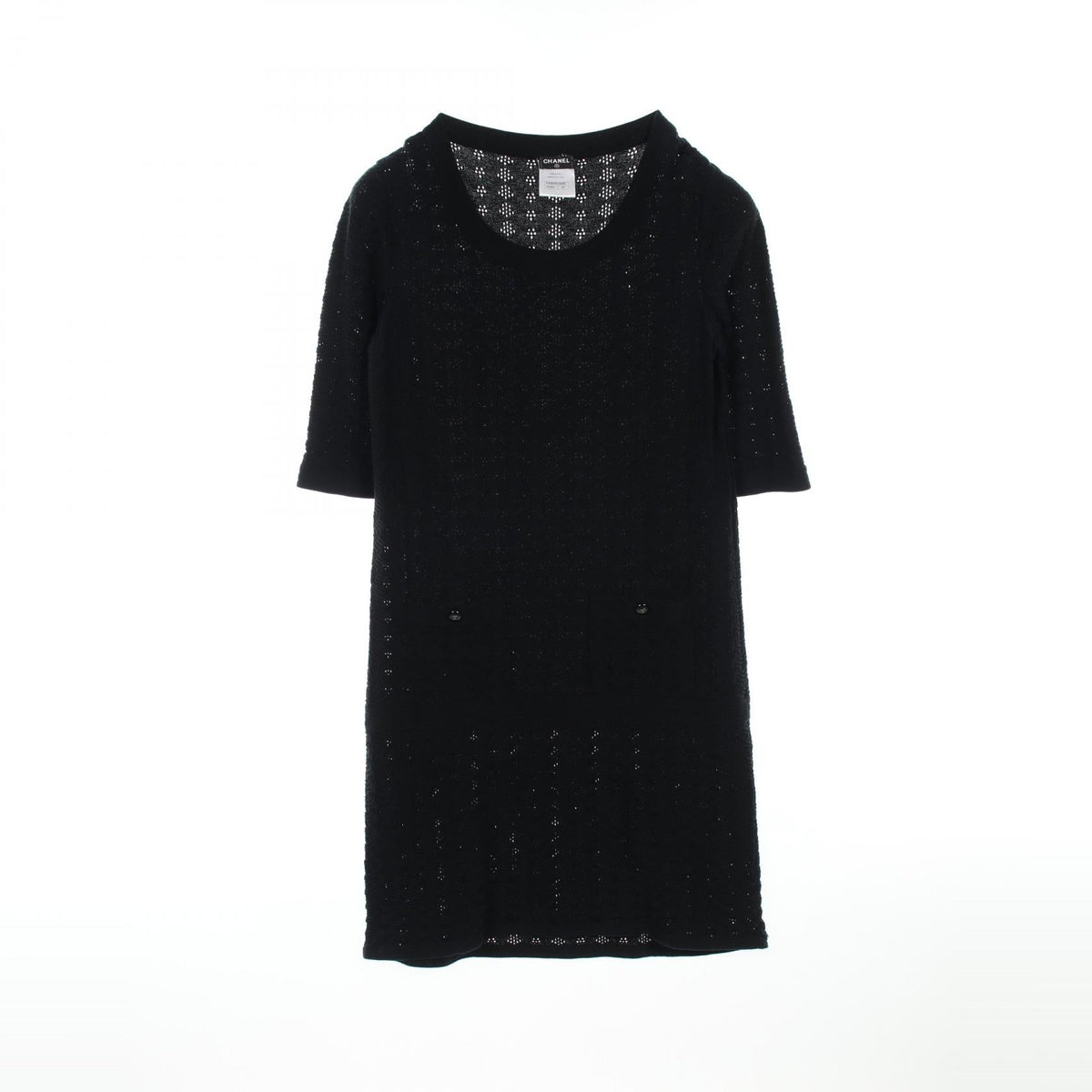 Chanel Coco Mark Button Cotton Dress