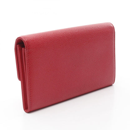 Chanel Coco Mark Grained Calfskin Long Wallet