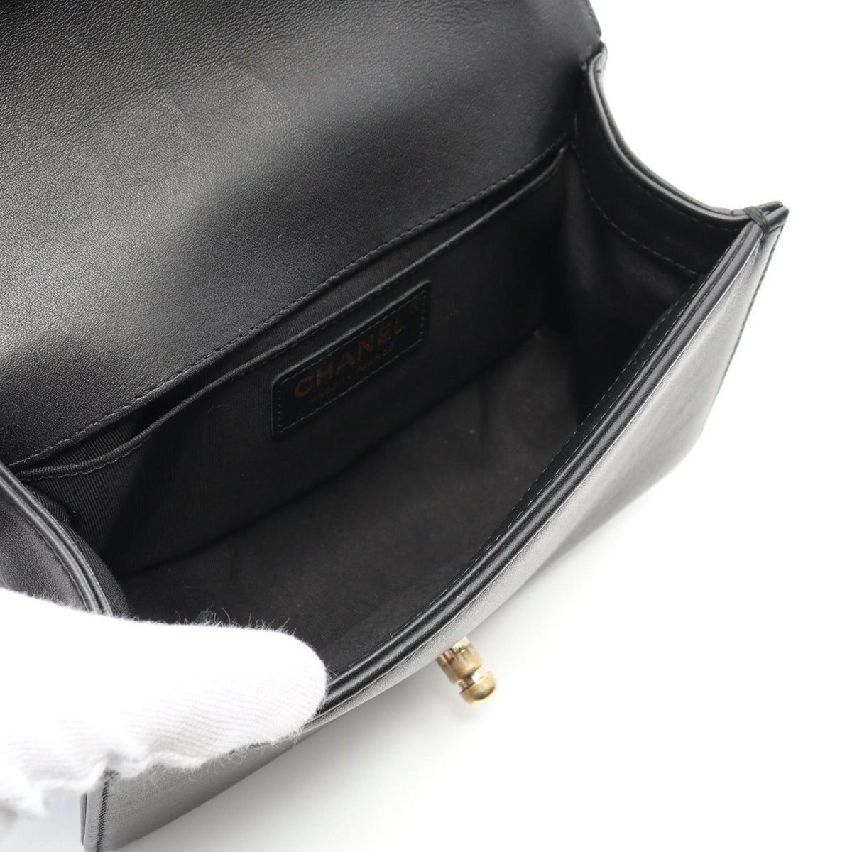 Chanel Boy Chanel Lambskin Shoulder Bag
