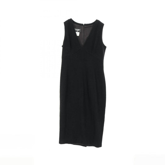 Chanel Coco Mark Button Wool Dress
