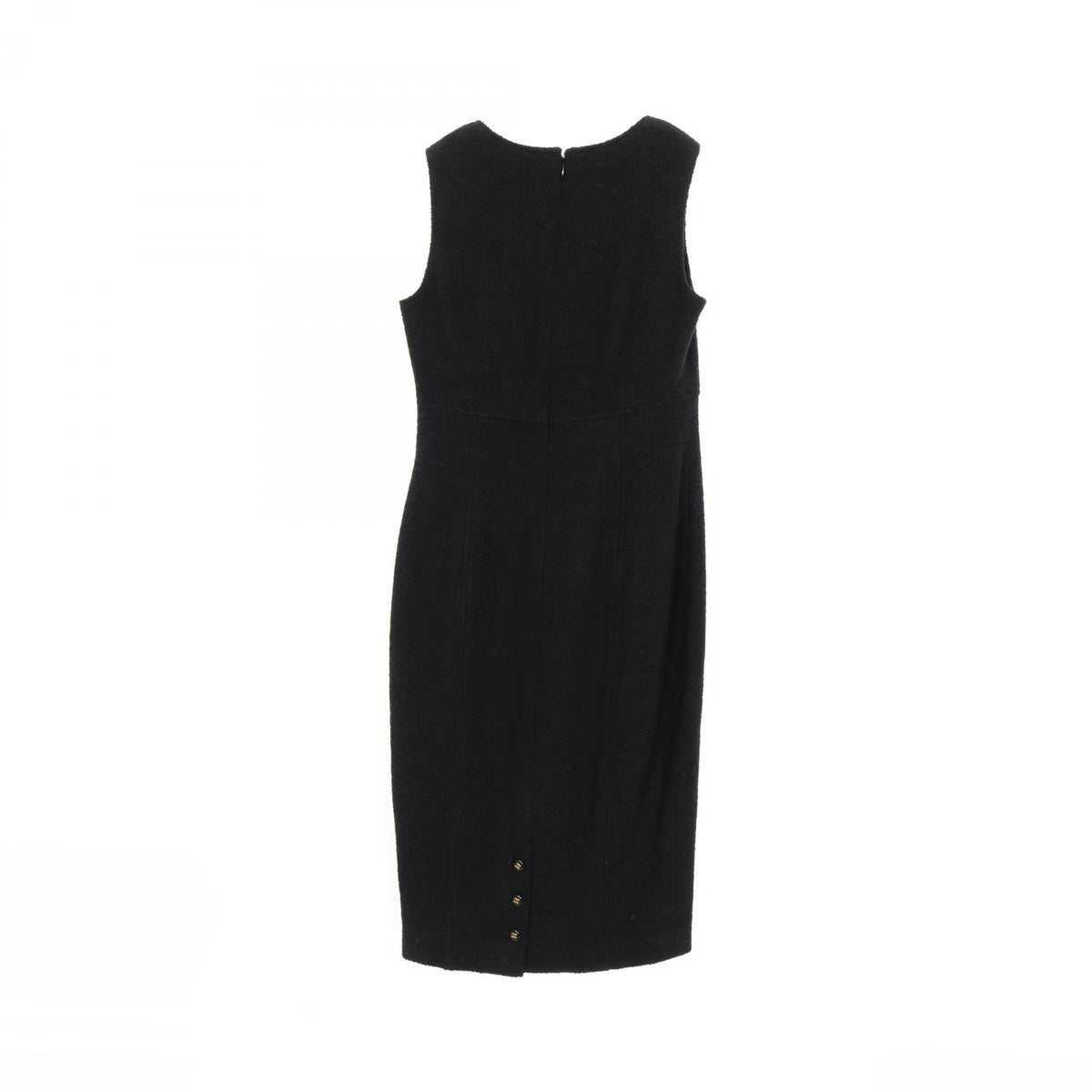Chanel Coco Mark Button Wool Dress