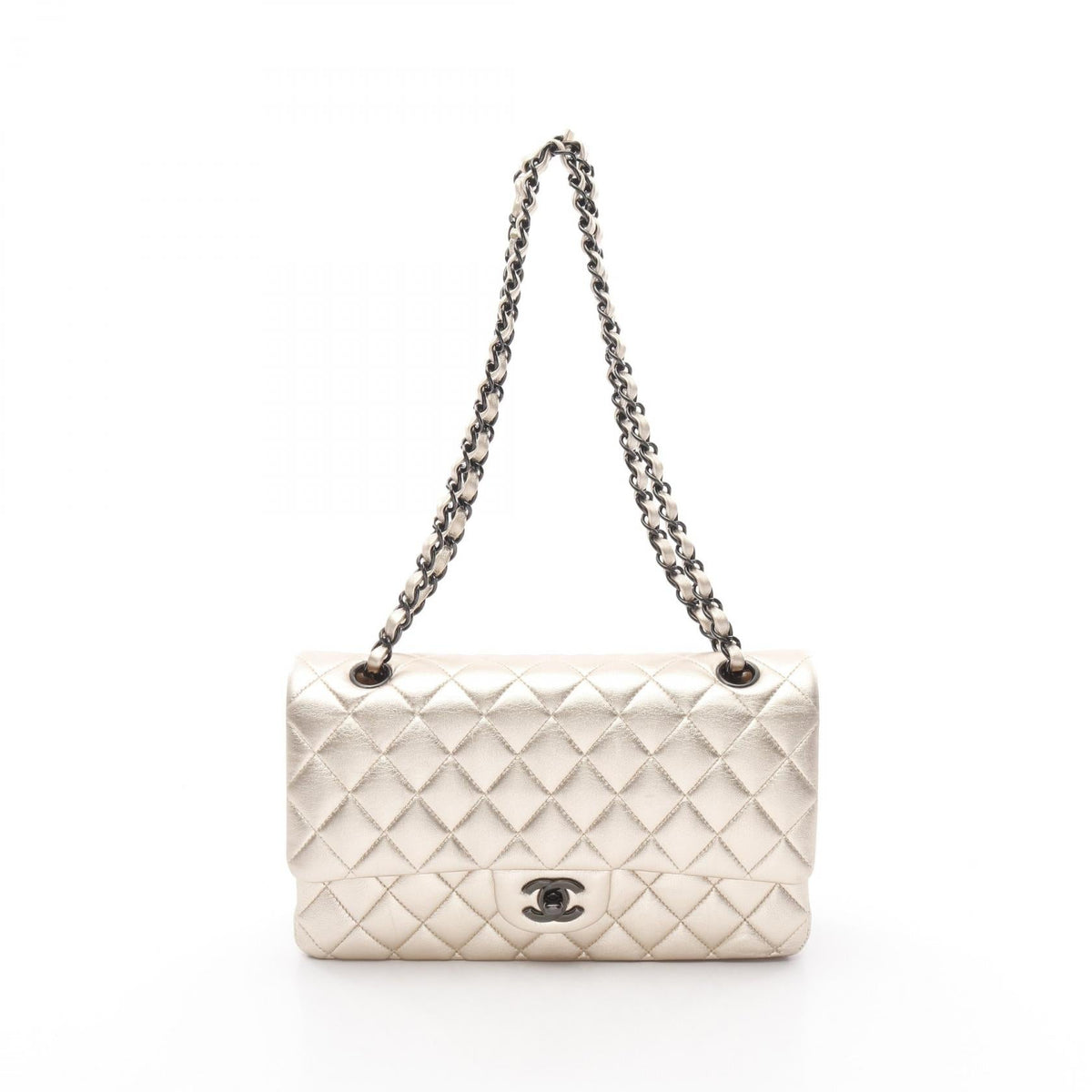 Chanel Matelasse Lambskin Double Flap Shoulder Bag