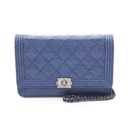 Chanel Boy Chanel Exotic Leather Shoulder Bag