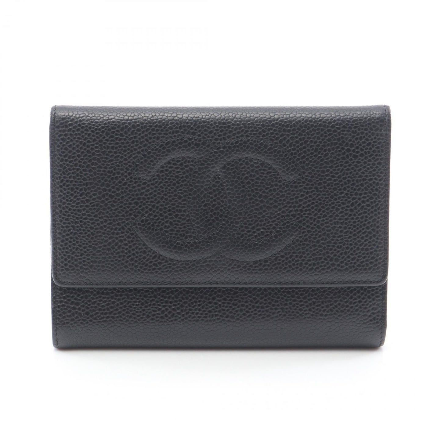 Chanel Coco Mark Grained Calfskin Wallet