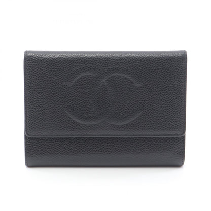 Chanel Coco Mark Grained Calfskin Wallet