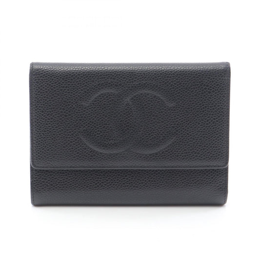 Chanel Coco Mark Grained Calfskin Wallet
