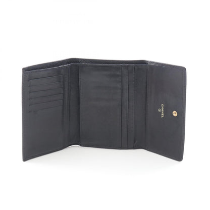 Chanel Coco Mark Grained Calfskin Wallet