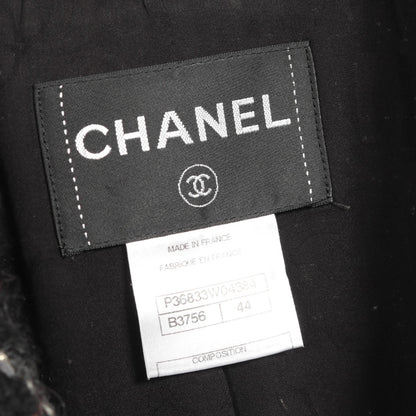 Chanel Coco Mark Button Wool Silk Outerwear
