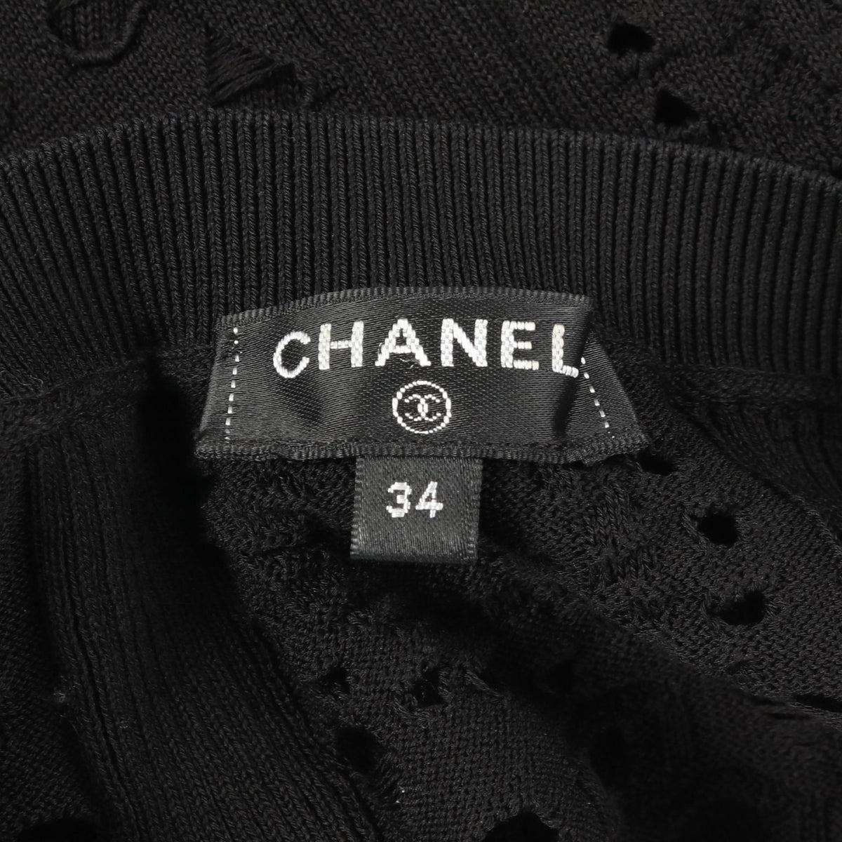 Chanel Coco Mark Cotton Knit Top