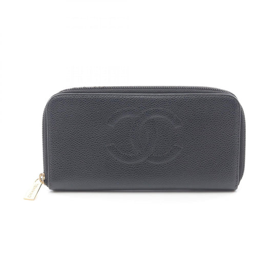 Chanel Coco Mark Calfskin Long Wallet