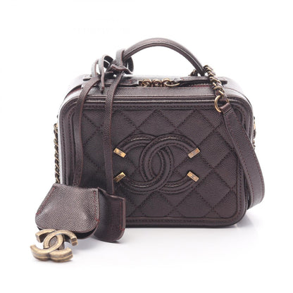 Chanel CC Filigree Grained Calfskin 2way bag