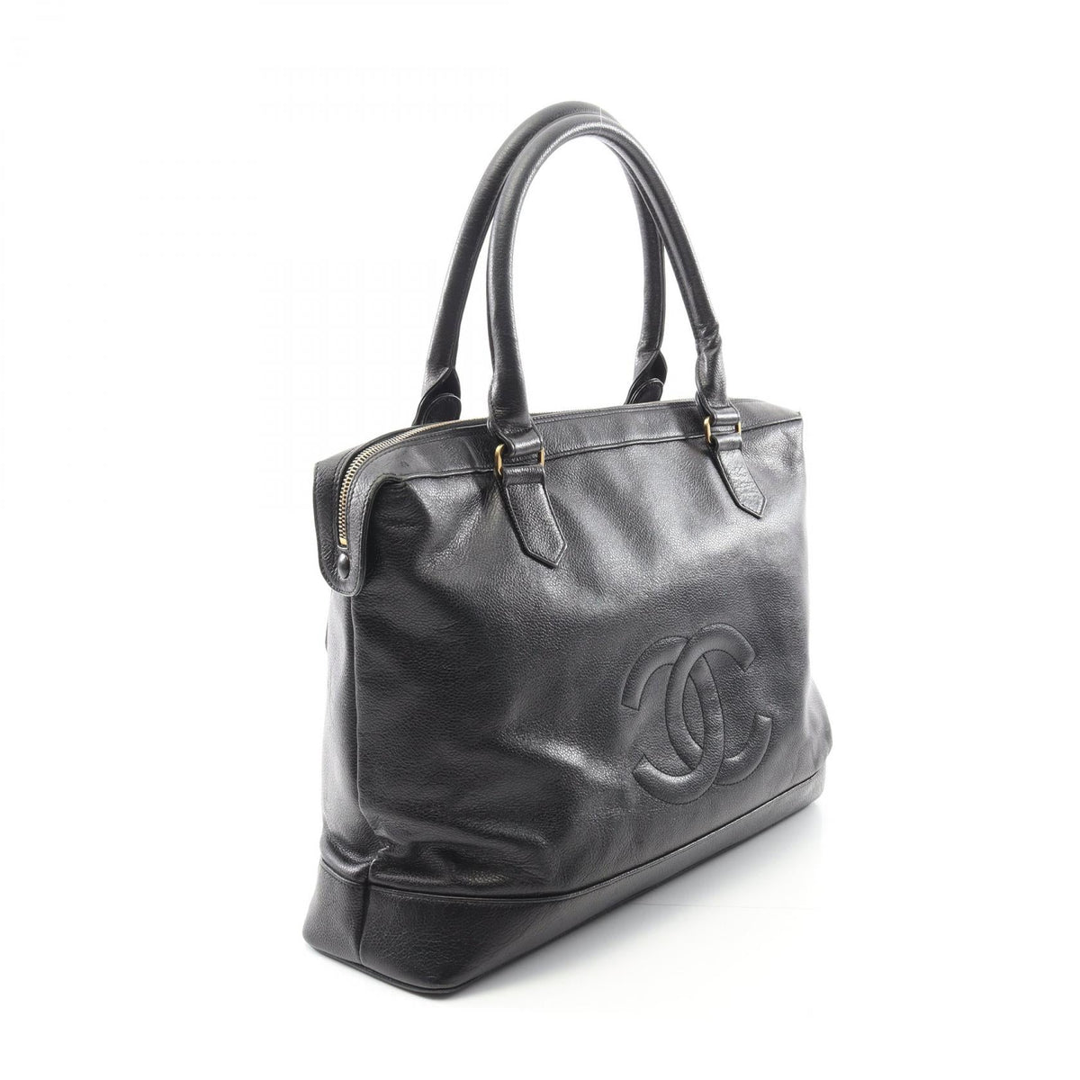 Chanel Coco Mark Grained Calfskin Tote Bag