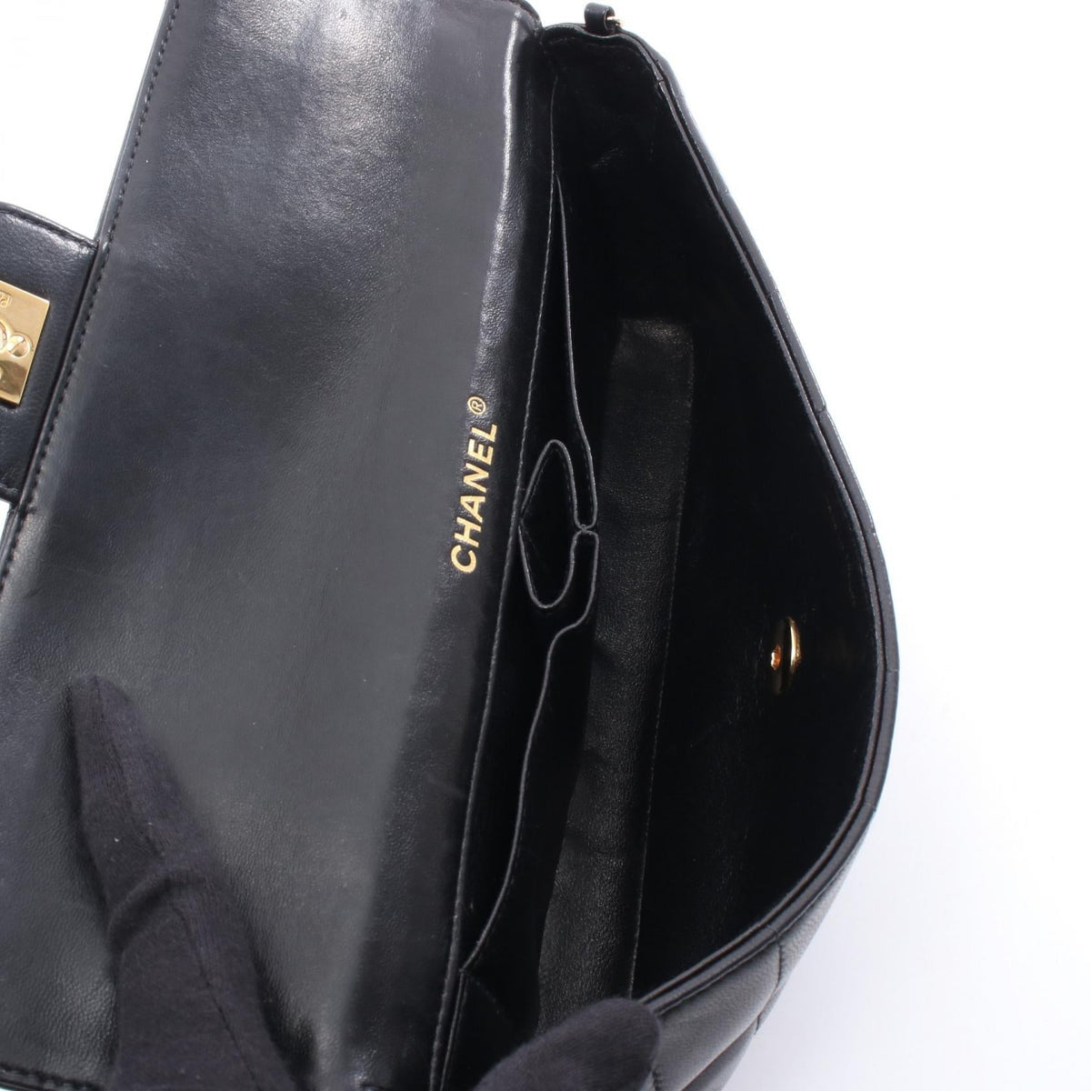 Chanel Choco Bar Lambskin Shoulder Bag
