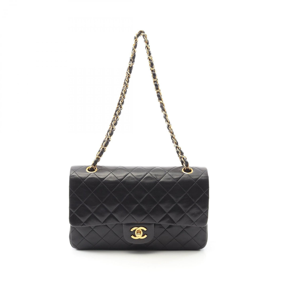 Chanel Matelasse W Flap Lambskin Shoulder Bag