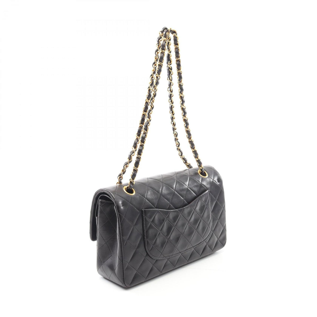 Chanel Matelasse W Flap Lambskin Shoulder Bag