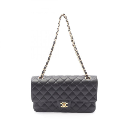 Chanel Matelasse W Flap Caviar Skin Shoulder Bag