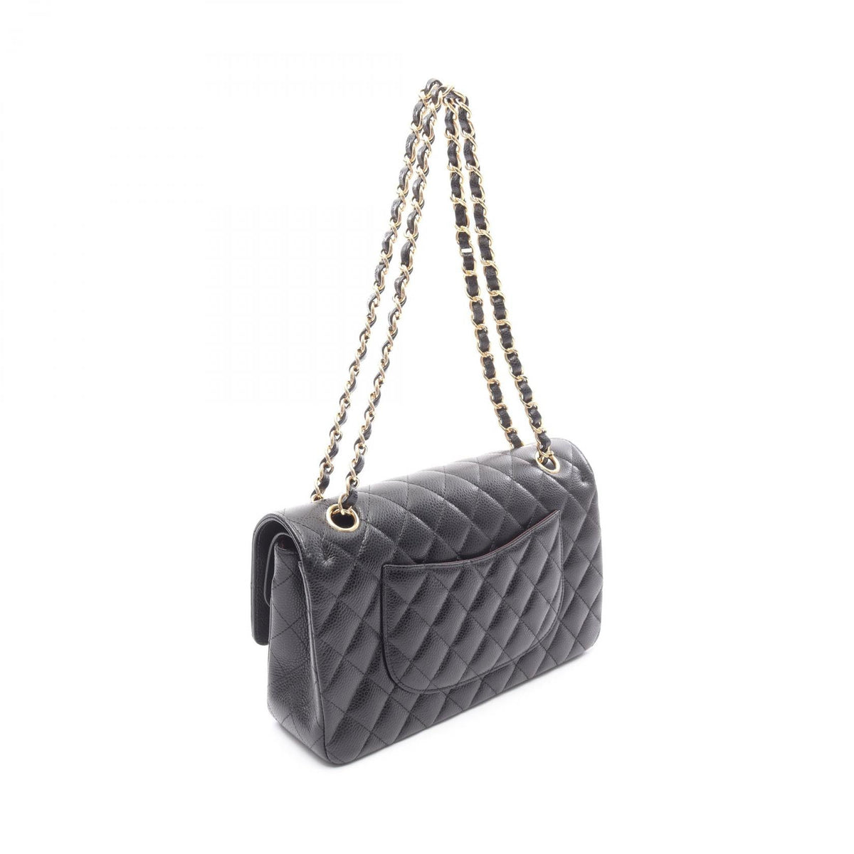 Chanel Matelasse W Flap Caviar Skin Shoulder Bag