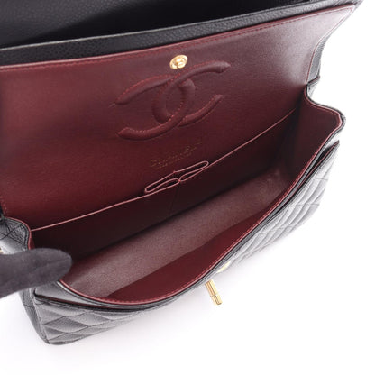 Chanel Matelasse W Flap Caviar Skin Shoulder Bag