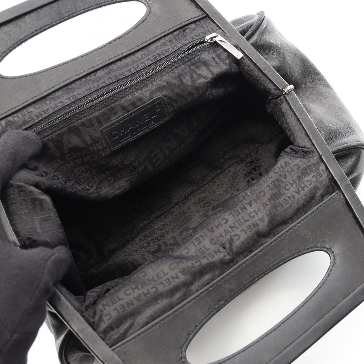 Chanel Camellia Lambskin Handbag