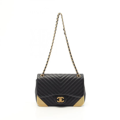 Chanel V-stitch Lambskin Shoulder Bag