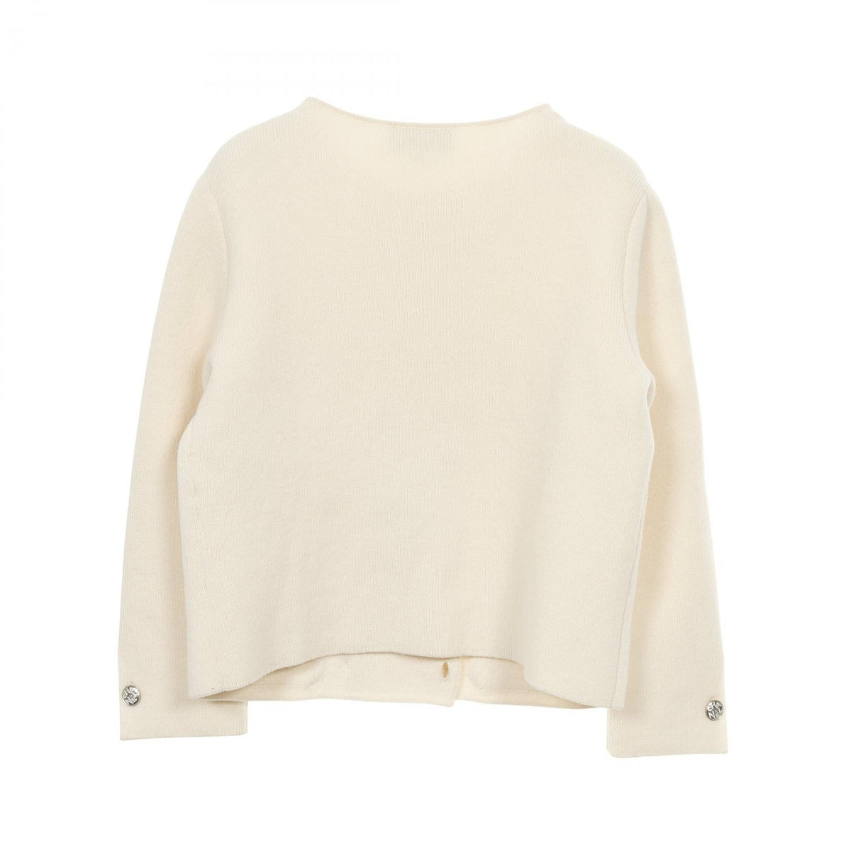 Chanel Coco Mark Knit Jacket Cashmere Silk Outerwear