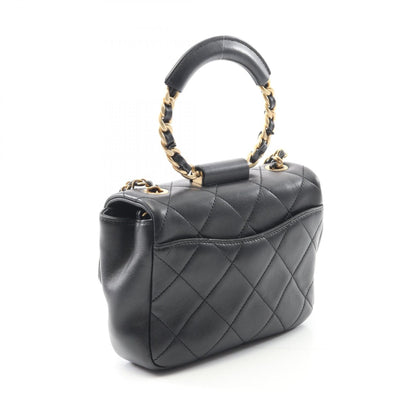 Chanel Top Handle Matelasse Lambskin Shoulder Bag