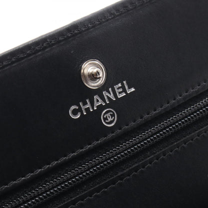 Chanel Cambon Line Calfskin Patent Leather Shoulder Bag