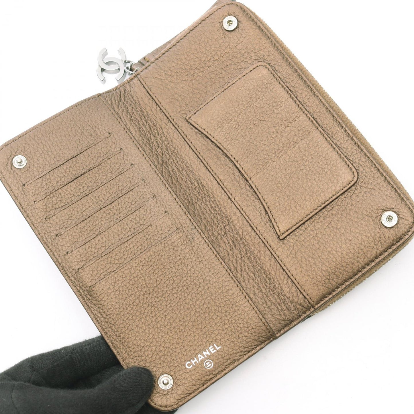 Chanel Luxury Line Leather Long Wallet
