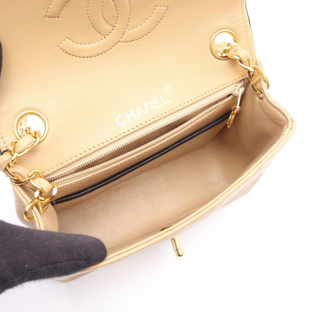 Chanel Mini Matelasse Lambskin Shoulder Bag